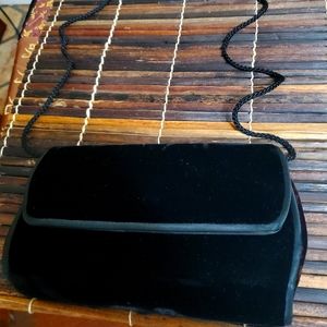 Beautiful black velvet purse/clutch